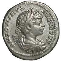 Obverse of a coin of Caracalla from 199 CE.