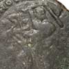 Detail of the reverse of a bronze coin of Macrinus from Nicopolis ad Istrum showing Hercules fighting the Lernean Hydra