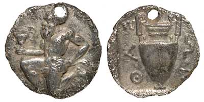 Silver trihemiobol from Thasos