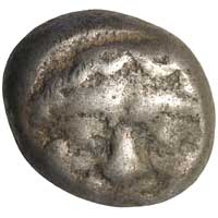 A silver coin of Parion showing a gorgoneion